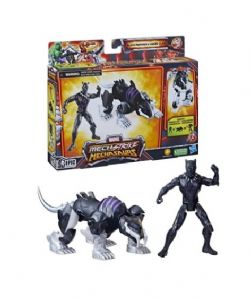 MARVEL MECH STRIKE FIGURINE PLUS ARMURE DINO BLACK PANTHER